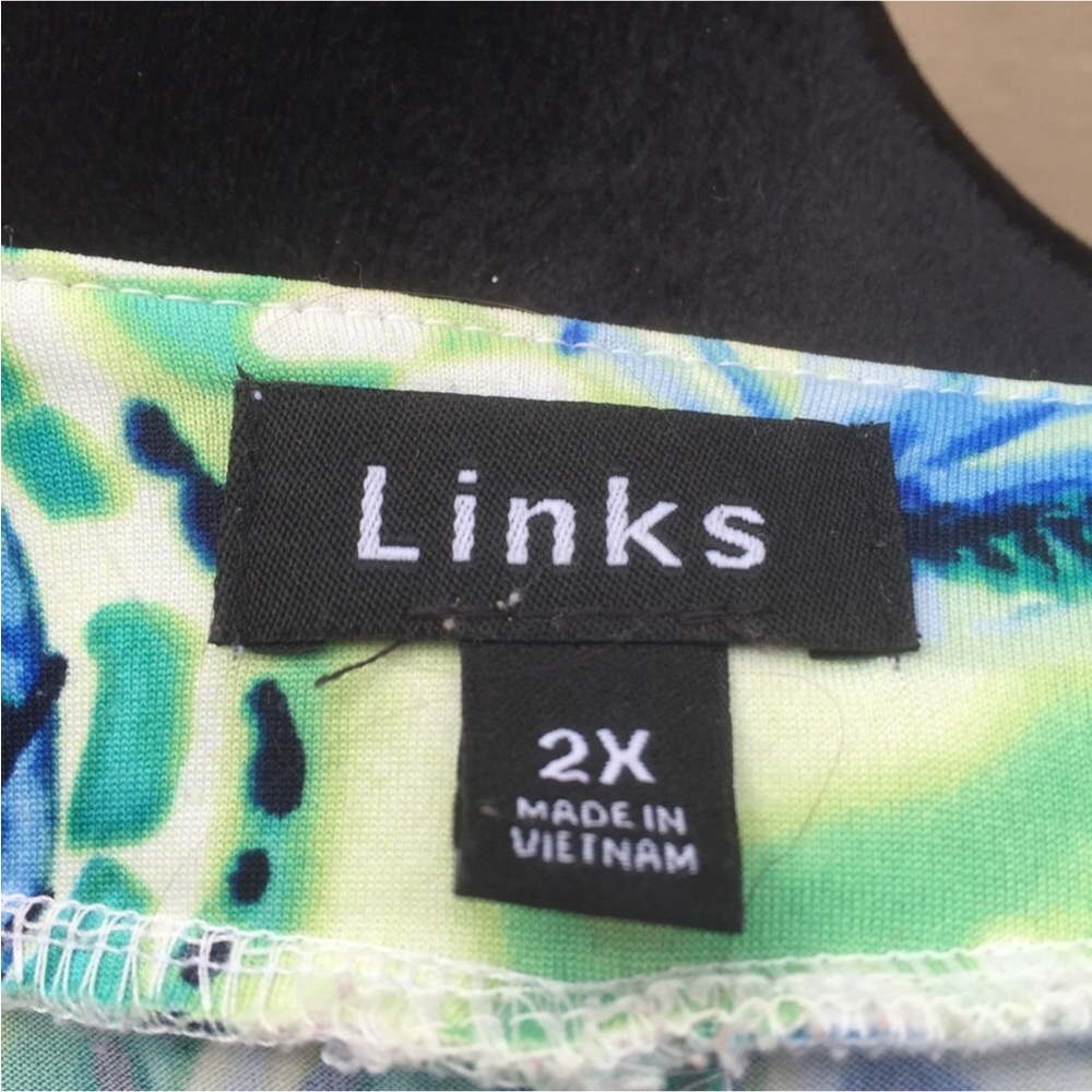Links Blue/Green Shell Blouse - Picture 11 of 11